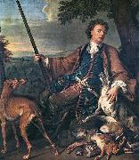 Francois Desportes Portrait of the Artist in Hunting Dress oil